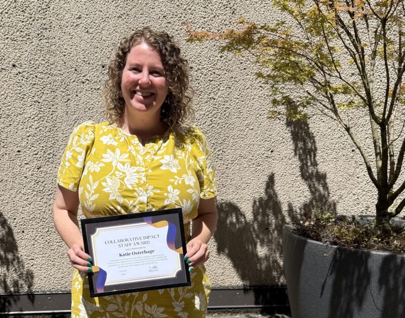 Katie Osterhage Receives UW Psychiatry & Behavioral Sciences Collaborative Impact Staff Award